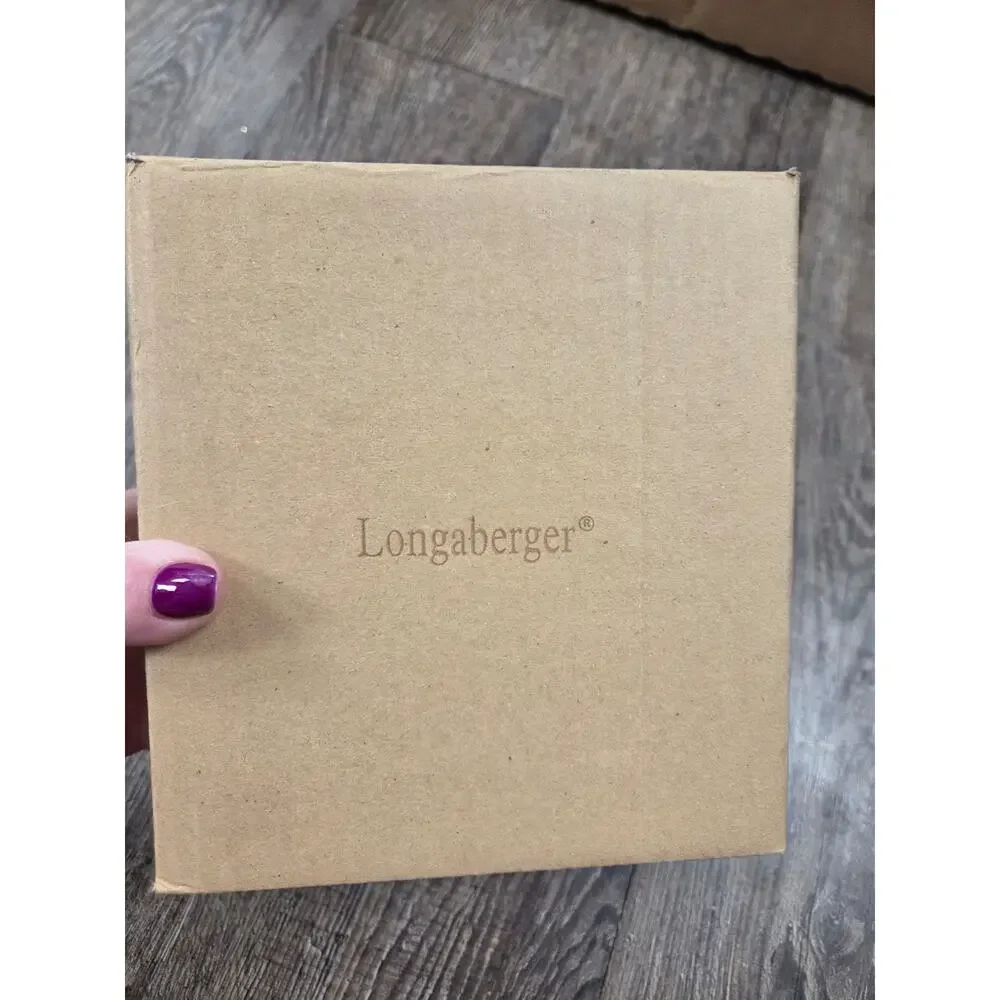 Longaberger Ebony Travel Mug Cup Black w/ Lid NEW IN BOX 31765150